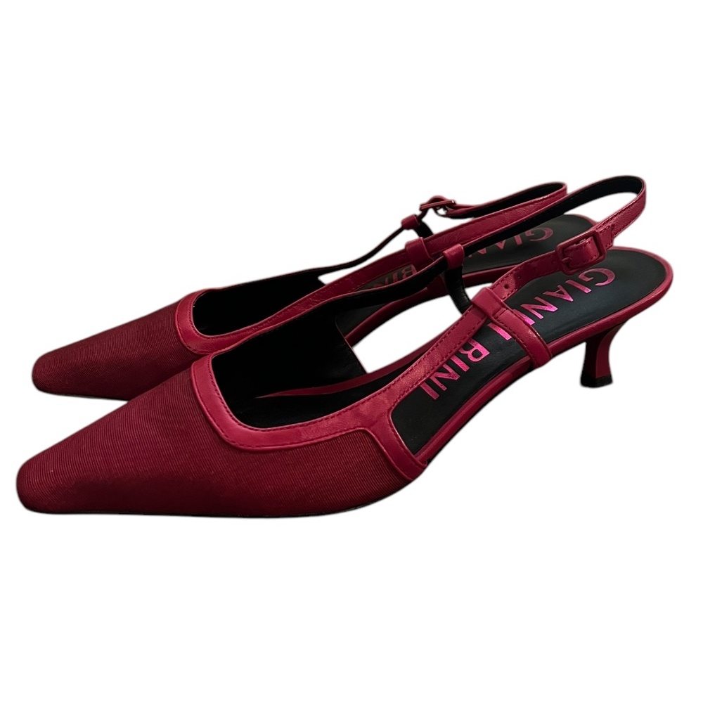 Gianni Bini The Nolan Snip Toe Kitten Heel Slingback Pumps | Women's Size 10M